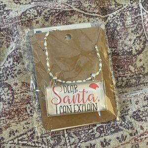 Gold and Silver 'Dear Santa' Necklace